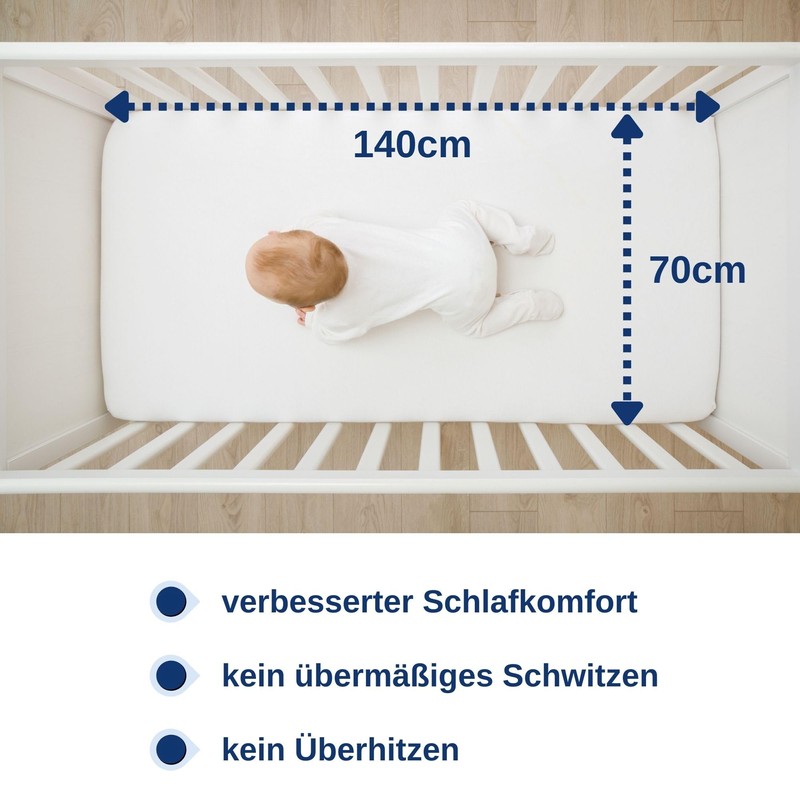Snibbs Waterproof Fitted Sheet with Corner Straps, Waterproof Mattress Topper