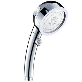 High Pressure 6 Setting Shower Head Hand-Held with ON/OFF Switch and Spa Spray Mode - Hand Held Shower Head with Handheld Spray - Chrome