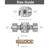 Lanwandeng 3 Sets Keyed Alike Entry Door Knobs and Single