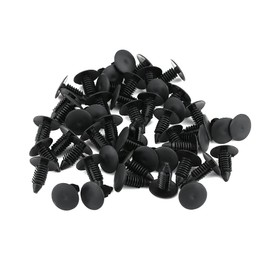 Car Mounting Clips Car Clip Set Car Mounting Clips 50 Pieces Mounting Clips Body Trim Clips Car Bumper Plastic Rivet Attachment Bracket Trim Push Pin Clip Black