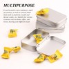 UBSIUH 6 Pieces Rectangular Iron Box, Mini Portable Storage Box,