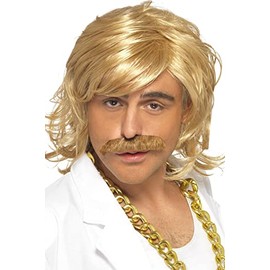 Smiffys Keith Lemon Wig & Moustache
