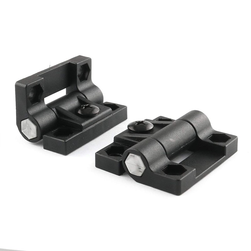 E-outstanding Bisagra de torsión de 4 piezas de nailon negro