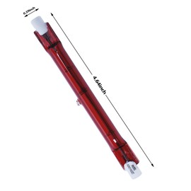 Poweka 500 Watt Ruby Compatible with Heatmaster R7 Halogen Heater Bulb for Garden Heater - Pack of 4