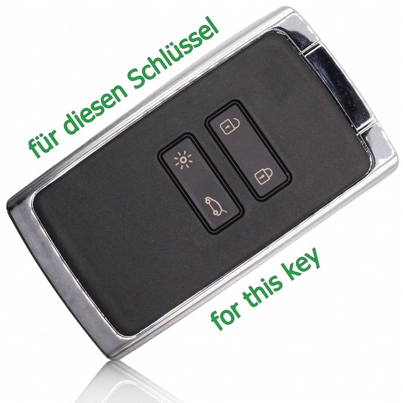 FOAMO FOAMO Autoschlssel Hlle Silikon kompatibel mit Renault 4-Tasten Smartkey