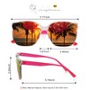 Sumato Sunglasses Womens, Oversized Pink Sunglasses for Women with Trendy