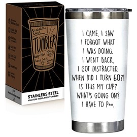 60th Birthday Gifts for Women Men,20oz Tumbler GIfts