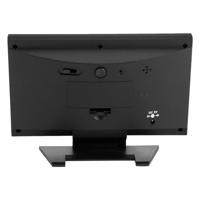 TMISHION Digital Weather Forecast Clock with Large LCD Humidity, Temperature,