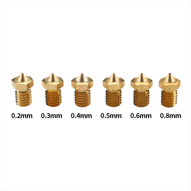 5pcs CHT V6 3D Printer Nozzle 3 Hole High Flow