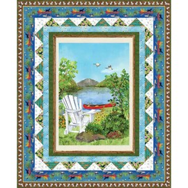Henry Glass Fabrics Dockside Barb Tourtillotte Dockside Throw Size Quilt Kit