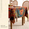 YuChiSX Boho Outdoor Table Cloth Rectangular,Mandala Wipeable Polyester Waterproof Tablecloth