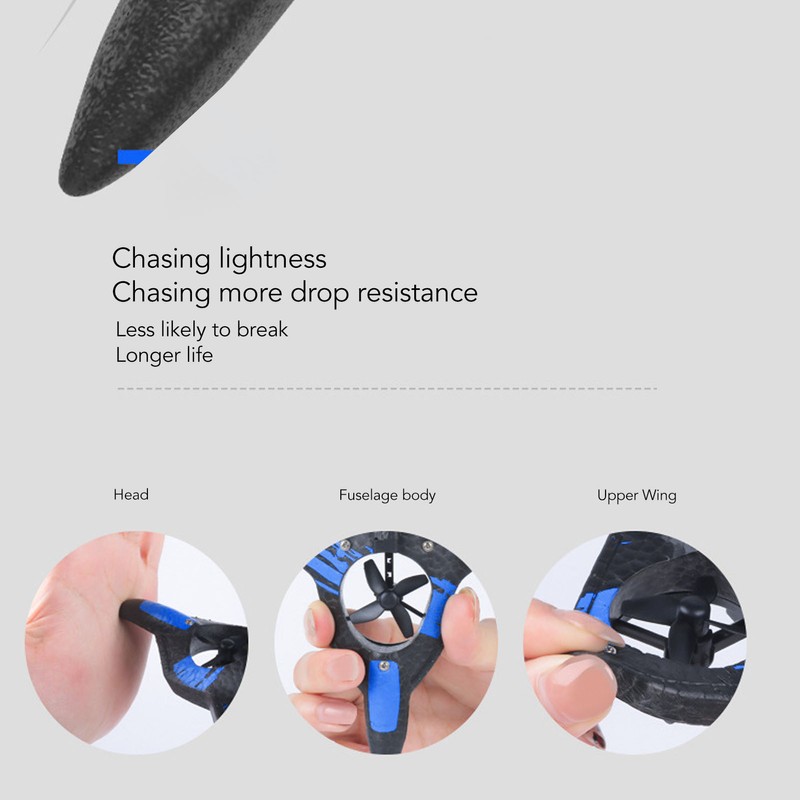 Remote Control Airplane Fighter Foam Stunt Fighter RC Quadcopter with