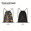 Richugui Cute fox Drawstring Bags Beautiful floral pattern Gym Drawstring