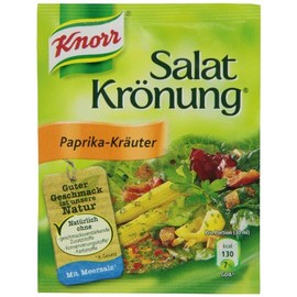 Knorr Salat Kronung Paprika-Krauter (Salad Herbs with Paprika), 5 Count Packet