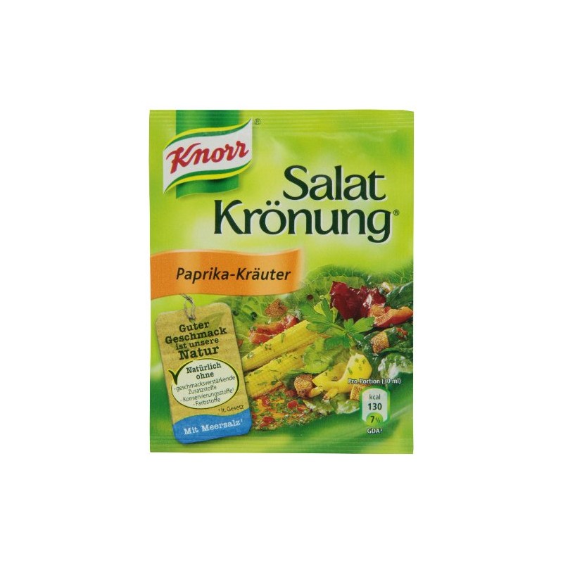 Knorr Salat Kronung Paprika-Krauter (Salad Herbs with Paprika), 5 Count