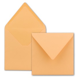 FarbenFroh® Series Square Envelopes Without Window, 15.5 x 15.5 mm Wet sealing for Wedding Cards, Invitations and More