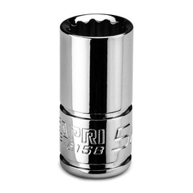 Capri Tools 5/16 in. Shallow Socket, 1/4 in. Drive, 12-point, SAE (CP16158)