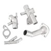 Coolant Flange Kit, 4 Pieces/Set Aluminium Engine Coolant Hose Flange