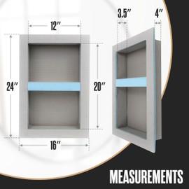 Shower Niche, Shower Niche Insert Tile Ready, Recessed Bathroom Storage, 12x20 (13x21), In Wall Shelf, Cubby Inserts, Recessed Shampoo Caddy, Inset Shelves, Built In Nook, Soap Organizer Box, Prefab
