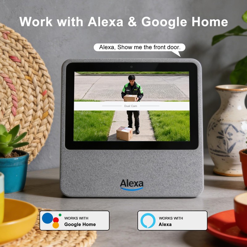 Doorbell Camera Wireless ,2K HD Dual Cameras &Head-to-Toe View ,Battery