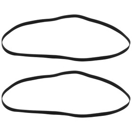 Create idea Pack of 2 Black Rubber Record Straps for Gramophone Turntable Player Straps Turntable Straps Phonograph Replacement Straps 190 mm Folded Length 5 mm Width