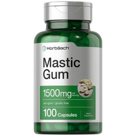 Horbäach Goma de masilla | 1500 mg | 100 cápsulas | Suplemento sin OMG ni gluten