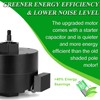 HHQ Bathroom Exhaust Fan Motor & Blower Wheel Replacement for