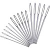 YKLbpd Large Eye Blunt Needles,15 Pieces Stainless Steel darning Needles