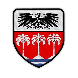 Copytec #14988 Patch / Sew-On German Samoa Coat of Arms Colony WK Islands Emperor Wilhelm Badge Emblem