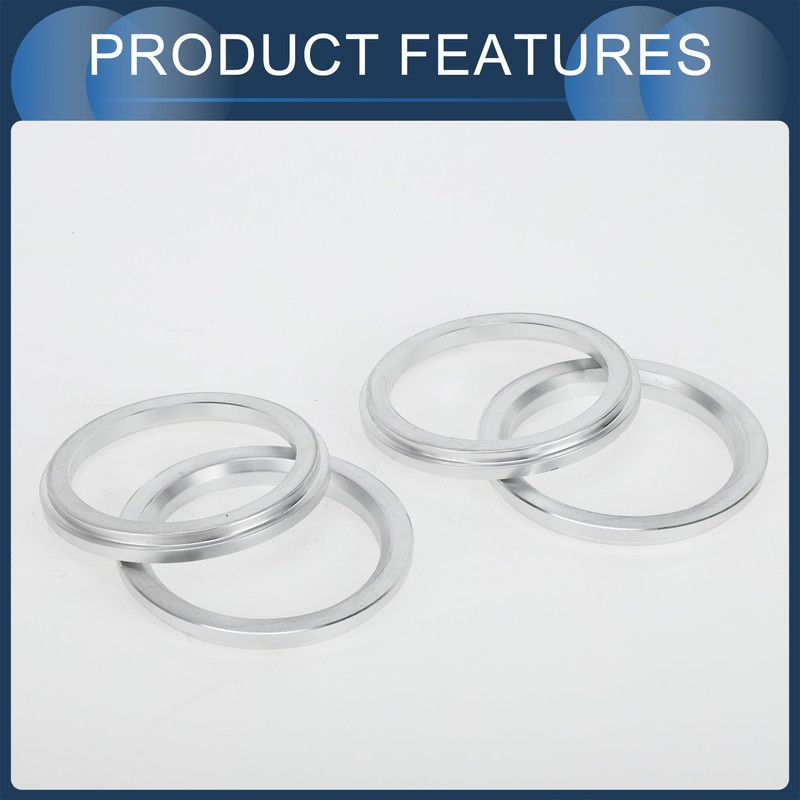INFINAUTO Hub Centric Rings, 64.1mm ID to 82mm OD Vehicle