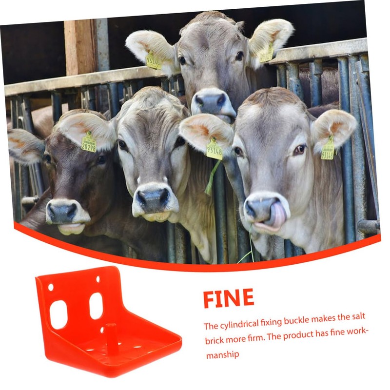 ORFOFE Multifunctional Salt Block Tray Livestock Salt Blocks Holder Horse