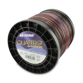 Hi-Seas Quattro Monofilament Line, 4 Color Camouflage, 20 Pound Test, 1/4-Pound Spool
