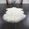 Genuine Tibetan/Mongolian Lambskin Sheepskin Hide Pelt Fur Throw Area Rug