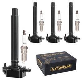 Set of 4 Ignition Coil Pack and Spark Plugs Fits for 2.4 L4 2014 2015 2016 2017 2018 2019 Jeep Renegade Cherokee Compass Chrysler 200 Dodge Dart Replaces# UF751 4469
