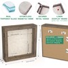 FrameWorks 8x8 Deep Shadow Box Frame, Wooden Display Case w.