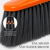Woobroo Outdoor Broom Heavy Duty,Household Collapsible Angle Brush with 100