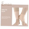 FOMIYES Flexible Heel Protector Socks Moisturizing Socks Open Toe for