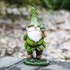 Resin Outdoor Garden Decorative Statuary,Gnome with Frog
