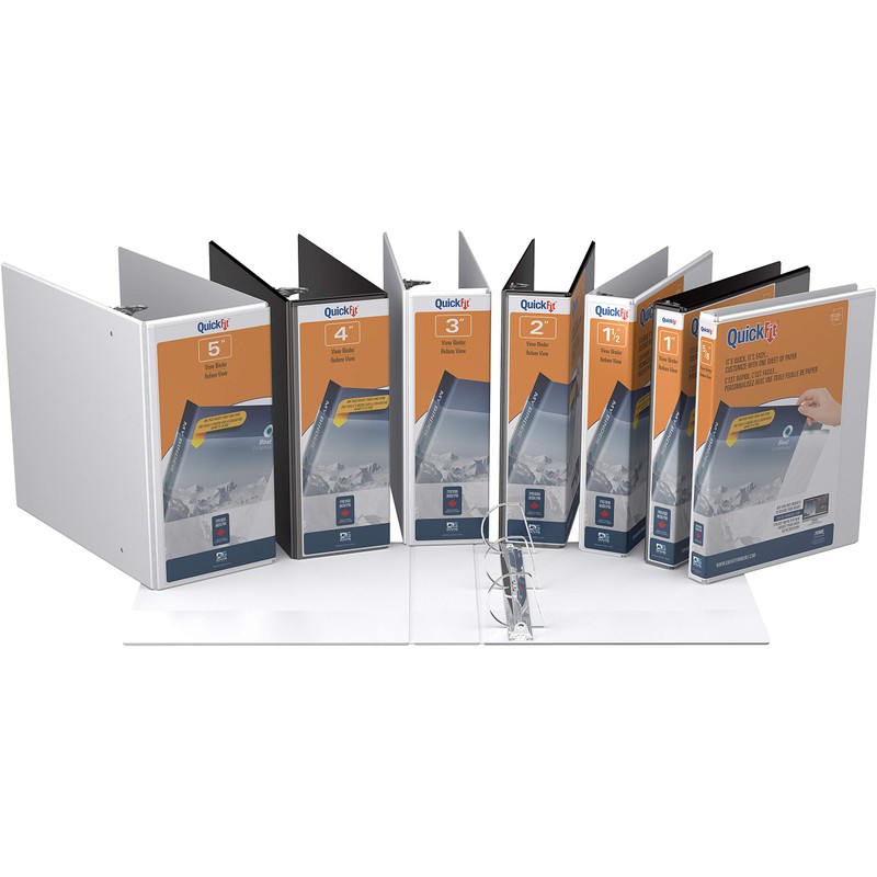 QuickFit Standard Ring Binders (STW87000), White, 5/8 Inch