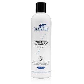 Hydrating Sensitive Shampoo 12 oz - Sulfate Free Shampoo Fragrance Free - Parabens Free Hypoallergenic Mild Hair Cleanser - Gluten Free Vegan Cruelty Free - with soft Natural Cucumber Aroma
