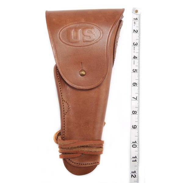 World War Supply US WW2 M1916 Model 1911 .45 Leather Holster Marked JT&L 1942 Premium Drum Dyed Leather