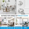 Plustool 4 Pack Exterior Door Lock Set, Satin Nickel Door