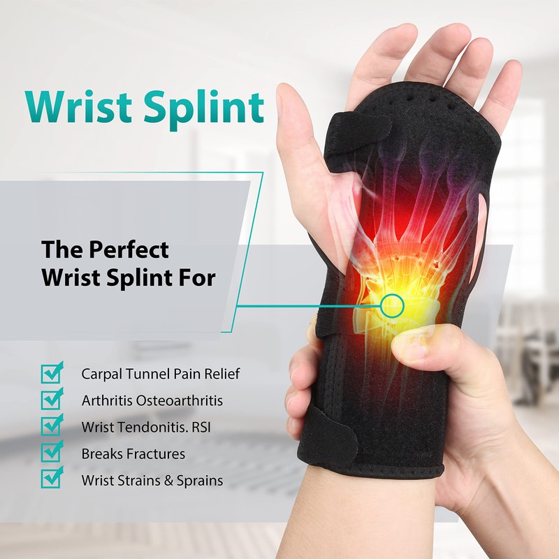 Baometi RL10 Wrist Support, Metal Plate Fixed, Breathable, Sweat Absorbent,