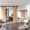 EaseLife 8 FT Double Sliding Barn Door Track and Handle