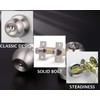 2 Pack Entry Door Knobs with Double Cylinder Deadbolt, Same