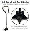 Superstar Self Standing Cane Tip has Non-Slip Heavy Duty Rubber