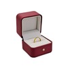 WisePoint Ring Box Wedding, PU Leather Ring Box, Elegant Presentation