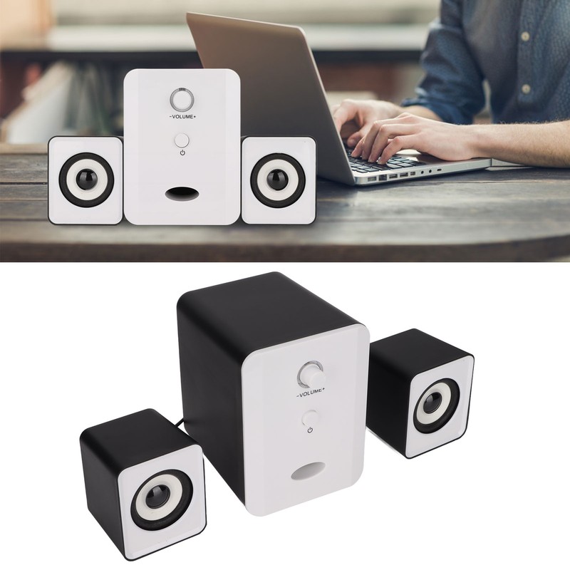 USB Powered Desktop Speakers Computer Speakers with Subwoofer for PC
