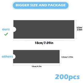 200Pcs Tattoo Gun Covers Large, Unihuby Black Tattoo Machine Covers Waterproof Tattoo Machine Bags Tattoo Pen Covers Black Tattoo Pen Bags Tattoo Wrap