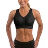 ENELL Women's Lite Full Coverage Sports Bra (101),8,Black